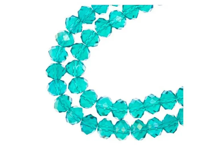 Crystal Lane 7-inch Strands 6x8mm Rondelle Transparent Yellow