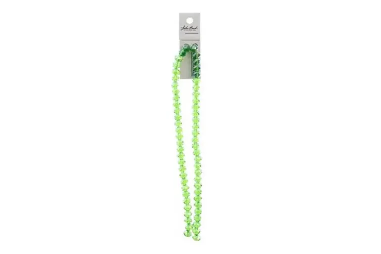 Crystal Lane 7-inch Strands 6x8mm Rondelle Transparent Yellow