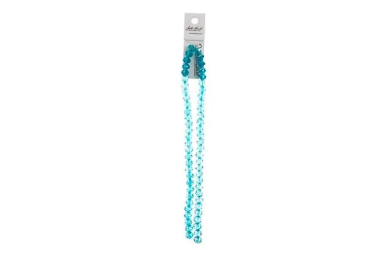 Crystal Lane 7-inch Strands 6x8mm Rondelle Transparent Yellow