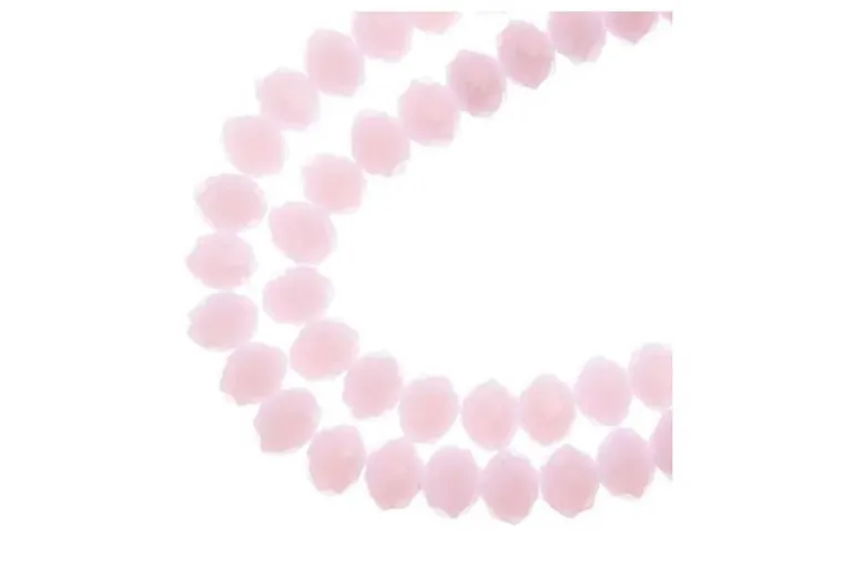 Crystal Lane 7-inch Strands 6x8mm Rondelle Transparent Red