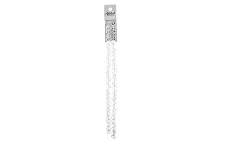 Crystal Lane 7-inch Strands 6x8mm Rondelle Transparent Red