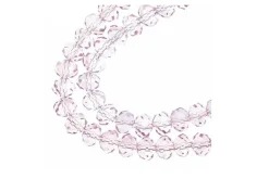 Crystal Lane 7-inch Strands 6x8mm Rondelle Transparent Red AB