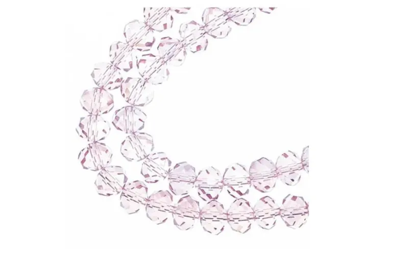 Crystal Lane 7-inch Strands 6x8mm Rondelle Transparent Red AB