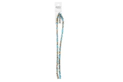 Crystal Lane 7-inch Strands 4x6mm Rondelle Transparent Dark Sapphire