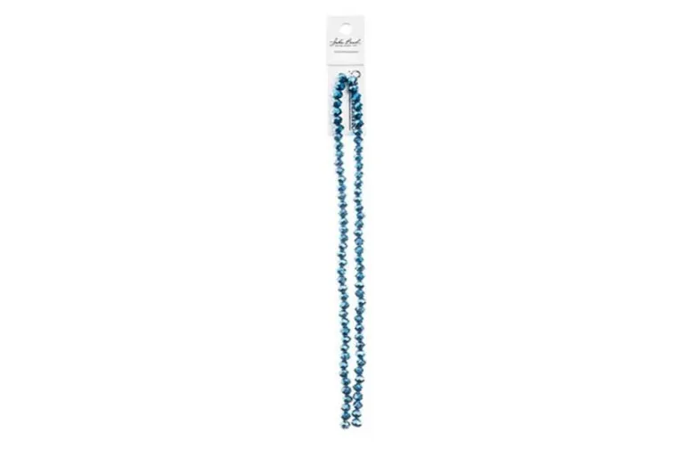 Crystal Lane 7-inch Strands 4x6mm Rondelle Opaque Periwinkle