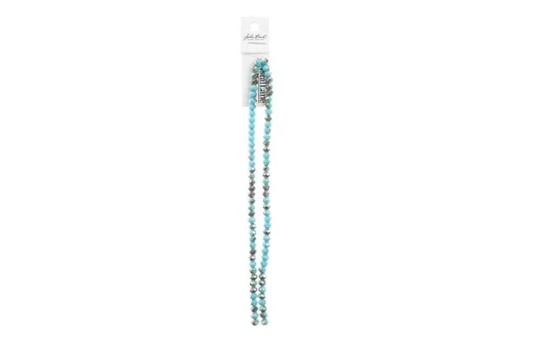 Crystal Lane 7-inch Strands 4x6mm Rondelle Opaque Periwinkle