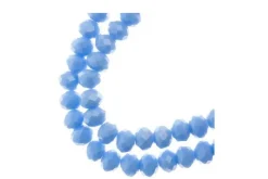 Crystal Lane 7-inch Strands 4x6mm Rondelle Opaque Periwinkle