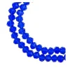 Crystal Lane 7-inch Strands 4x6mm Rondelle Opaque Blue w/Half Champagne Luster
