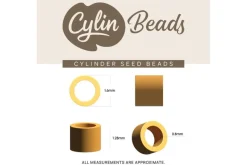 Cylin 11/0 Cylindrical Seed Beads, 25g