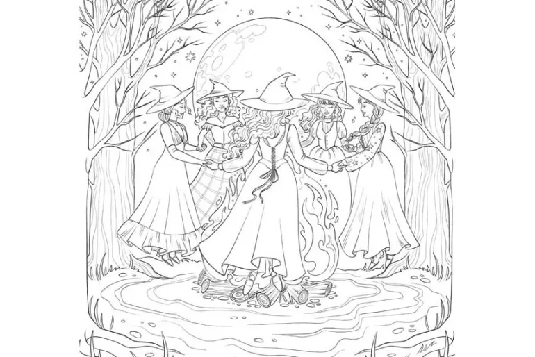 Dark Magic: A Gothic Fantasy Coloring Book