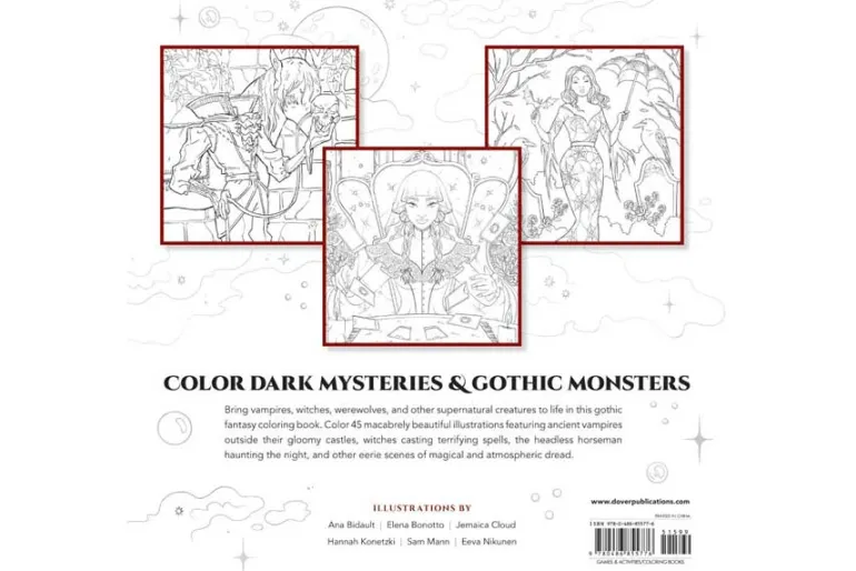 Dark Magic: A Gothic Fantasy Coloring Book