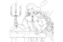 Dark Magic: A Gothic Fantasy Coloring Book