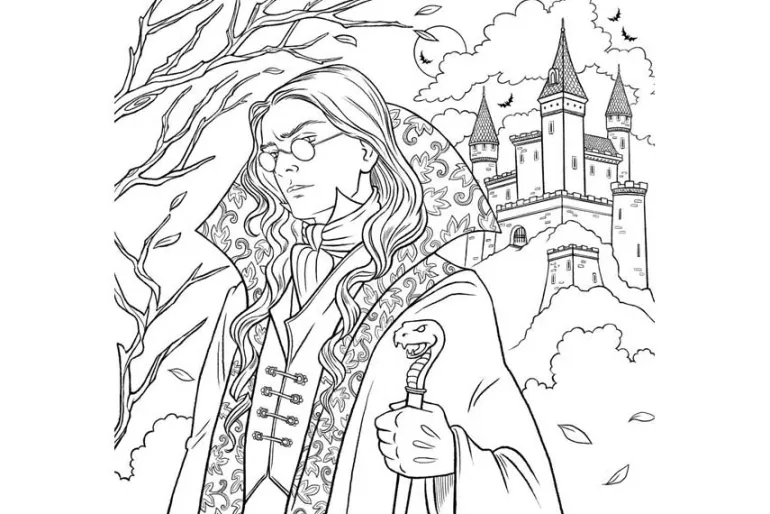Dark Magic: A Gothic Fantasy Coloring Book