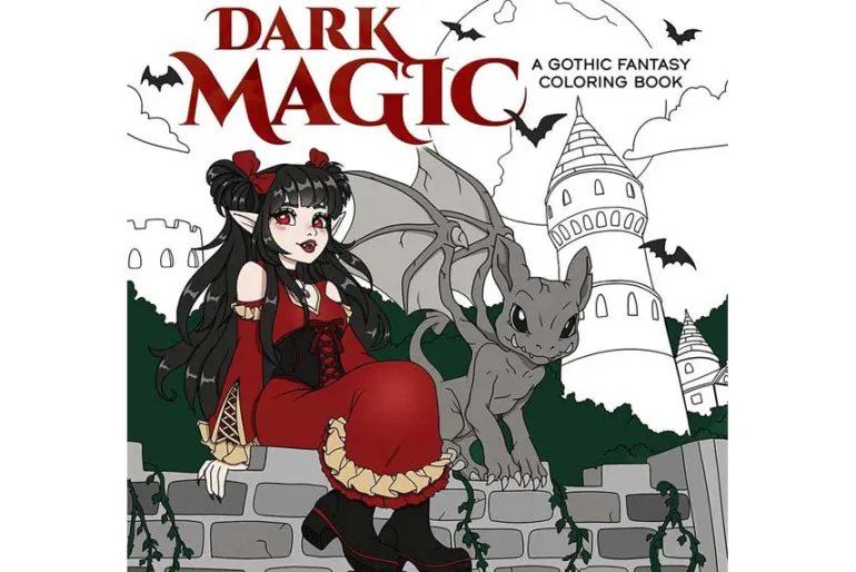 Dark Magic: A Gothic Fantasy Coloring Book