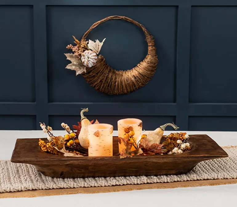 Dark Rustic Dough Bowl – Medium