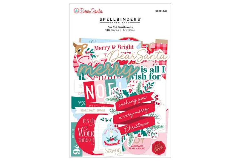 Dear Santa Die Cut Sentiments