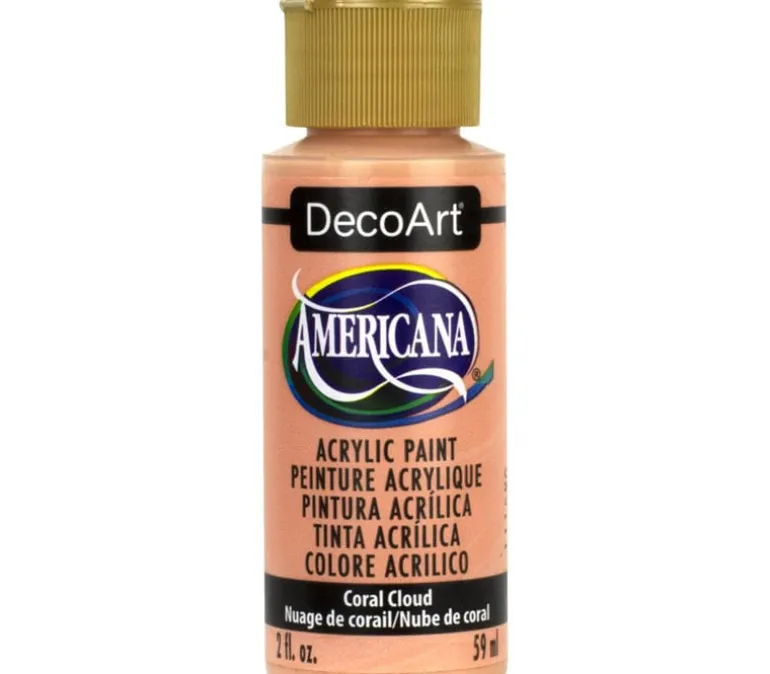 DecoArt Americana Acrylic Paint – 2-ounce – Coral Cloud