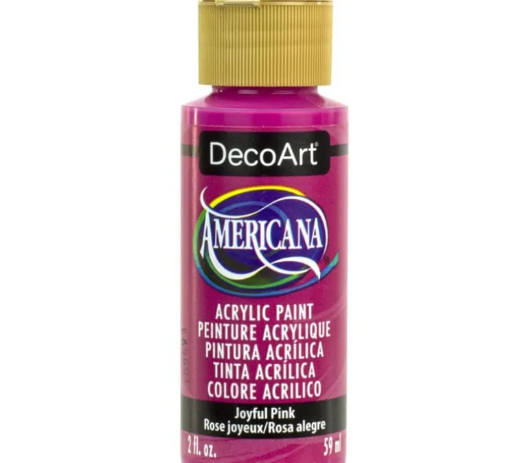 DecoArt Americana Acrylic Paint – 2-ounce – Joyful Pink