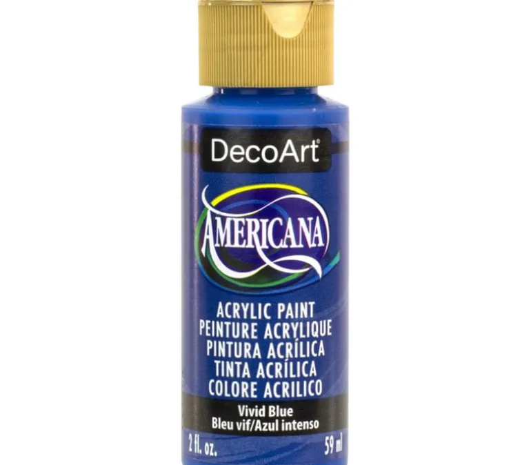 DecoArt Americana Acrylic Paint – 2-ounce – Vivid Blue