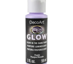 DecoArt Americana Glow in the Dark Acrylic Paint – 2-ounce – Purple