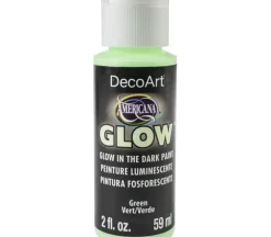 DecoArt Americana Glow in the Dark Acrylic Paint – 2-ounce – Green