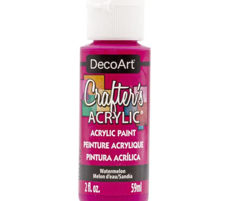 DecoArt Crafters Acrylic All-Purpose Paint – 2-ounce – Watermelon