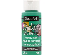 DecoArt Crafters Acrylic All-Purpose Paint – 2-ounce – Summer Green