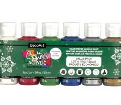 DecoArt Crafters Acrylic Value Pack Set – Christmas