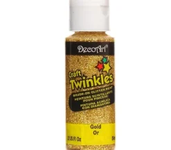 Decoart Craft Twinkles Acrylic Paint – 2-ounce – Gold