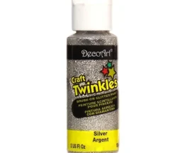 Decoart Craft Twinkles Acrylic Paint – 2-ounce – Silver