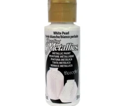 Decoart Dazzling Metallics – 2-ounce – White Pearl