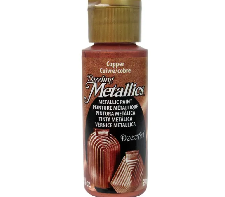Decoart Dazzling Metallics – 2-ounce – Copper