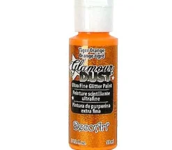 Decoart Glamour Dust Glitter – 2-ounce – Tiger Orange