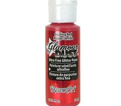 Decoart Glamour Dust Glitter – 2-ounce – Sizzling Red