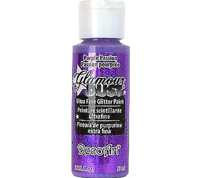 Decoart Glamour Dust Glitter – 2-ounce – Purple Passion