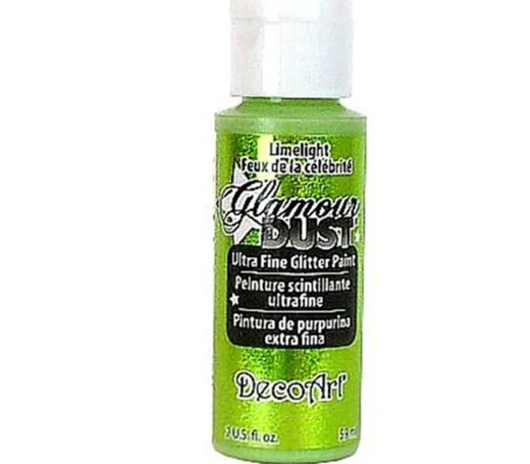 Decoart Glamour Dust Glitter – 2-ounce – Limelight