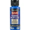 DecoArt SoSoft Fabric Acrylic Paint – 2-ounce – Mediterranean Blue