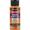 DecoArt SoSoft Fabric Acrylic Paint – 2-ounce – Cadmium Orange