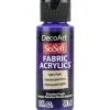 DecoArt SoSoft Fabric Acrylic Paint – 2-ounce – Dioxazine Purple