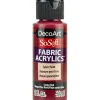 DecoArt SoSoft Fabric Acrylic Paint – 2-ounce – Santa Red