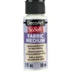 DecoArt SoSoft Fabric Acrylic Paint Medium – 2-ounce – Clear