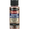 DecoArt SoSoft Fabric Metallics Acrylic Paint – 2-ounce – Rose Gold