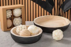 3″ Decorative Orb Assortment, Cream