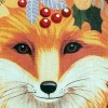 Deer Flower Tea Towel