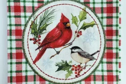 Deer Flower Tea Towel