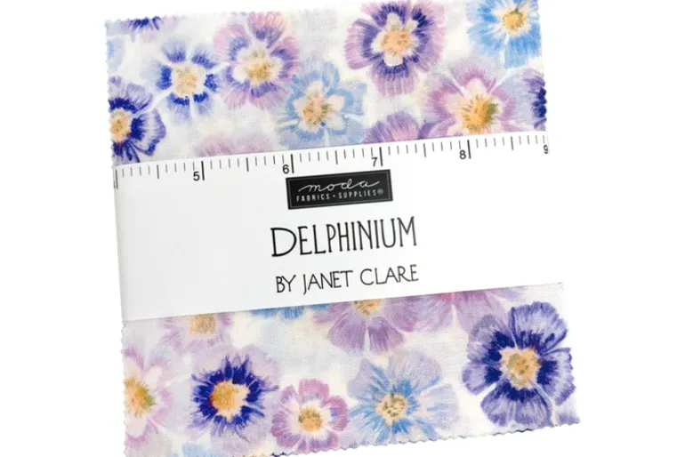 Delphinium 2.5-inches Jelly Roll strips, 40 count