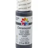 Delta Ceramcoat Acrylic Paint – 2-ounce – Black Pearl