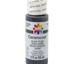 Delta Ceramcoat Acrylic Paint – 2-ounce – Black Pearl