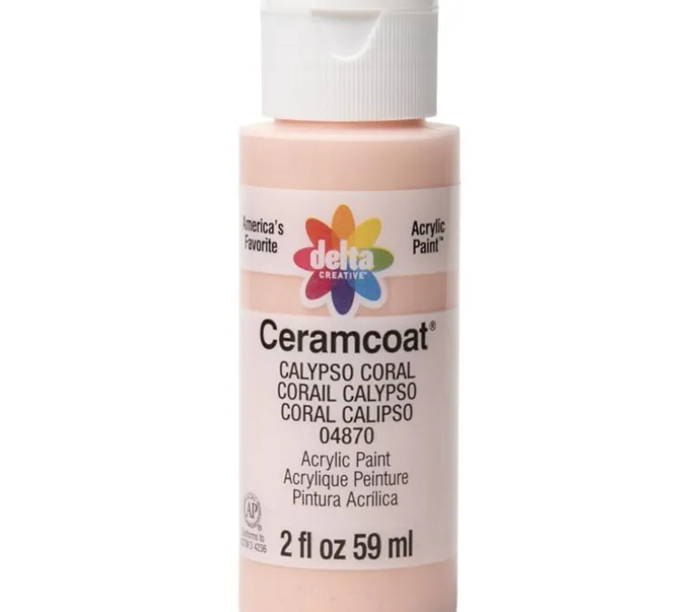 Delta Ceramcoat Acrylic Paint – 2-ounce – Calypso Coral