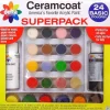 Delta Ceramcoat Paint Pot Super Pack Set – Basic – 24 Piece